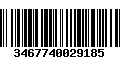 Código de Barras 3467740029185