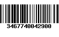 Código de Barras 3467740042900