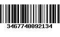 Código de Barras 3467740092134