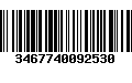 Código de Barras 3467740092530