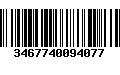 Código de Barras 3467740094077