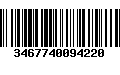 Código de Barras 3467740094220