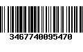 Código de Barras 3467740095470