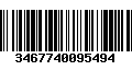 Código de Barras 3467740095494