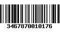 Código de Barras 3467870010176