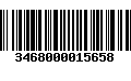 Código de Barras 3468000015658