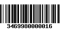 Código de Barras 3469980000016