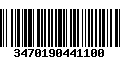 Código de Barras 3470190441100