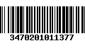 Código de Barras 3470201011377