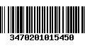 Código de Barras 3470201015450