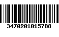 Código de Barras 3470201015788