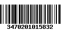 Código de Barras 3470201015832