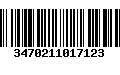 Código de Barras 3470211017123