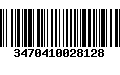 Código de Barras 3470410028128