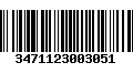 Código de Barras 3471123003051