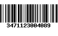 Código de Barras 3471123004089