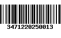 Código de Barras 3471220250013