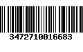 Código de Barras 3472710016683