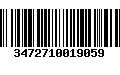 Código de Barras 3472710019059