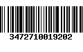 Código de Barras 3472710019202