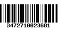 Código de Barras 3472710023681