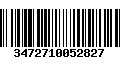 Código de Barras 3472710052827