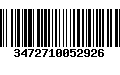 Código de Barras 3472710052926