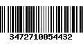 Código de Barras 3472710054432
