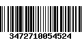 Código de Barras 3472710054524