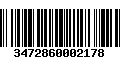 Código de Barras 3472860002178