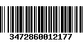 Código de Barras 3472860012177