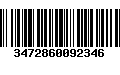 Código de Barras 3472860092346