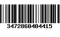 Código de Barras 3472860404415