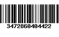 Código de Barras 3472860404422