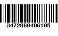 Código de Barras 3472860406105