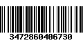 Código de Barras 3472860406730