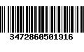 Código de Barras 3472860501916