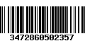 Código de Barras 3472860502357