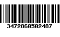 Código de Barras 3472860502487