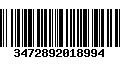 Código de Barras 3472892018994