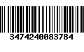 Código de Barras 3474240083784