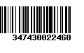 Código de Barras 347430022460