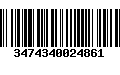 Código de Barras 3474340024861