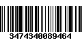 Código de Barras 3474340089464