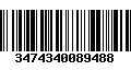 Código de Barras 3474340089488