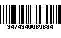 Código de Barras 3474340089884