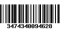 Código de Barras 3474340094628