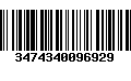 Código de Barras 3474340096929