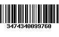 Código de Barras 3474340099760