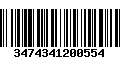 Código de Barras 3474341200554